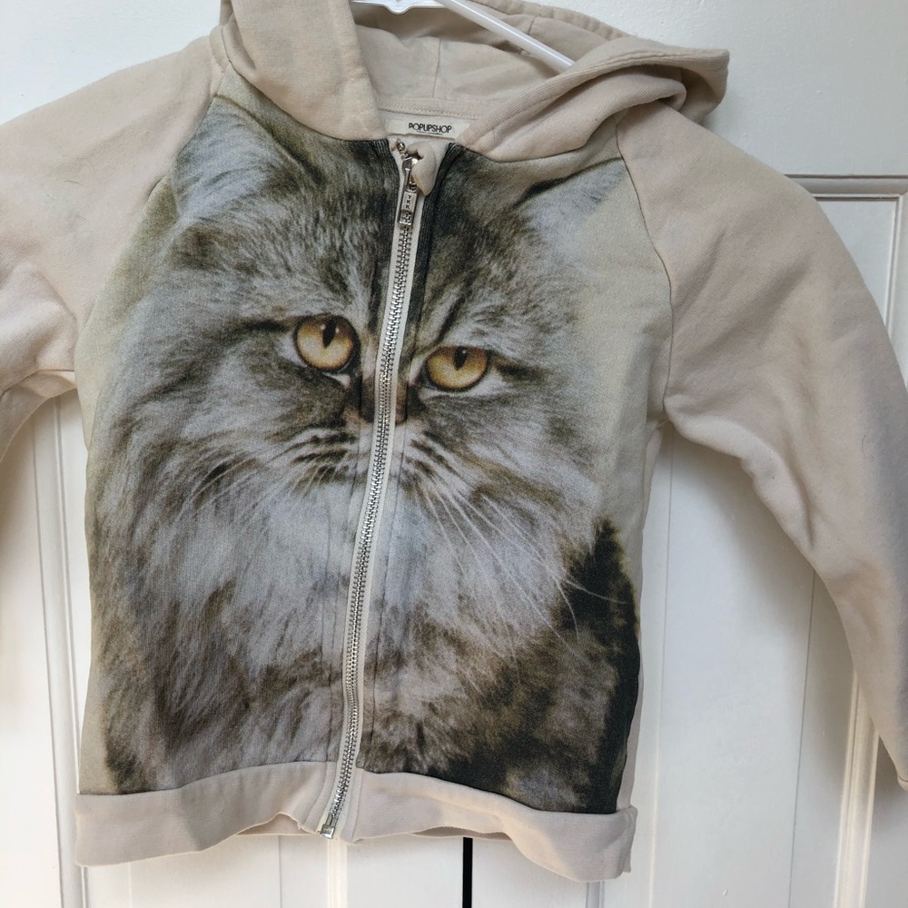 Girls kitty sweatshirt